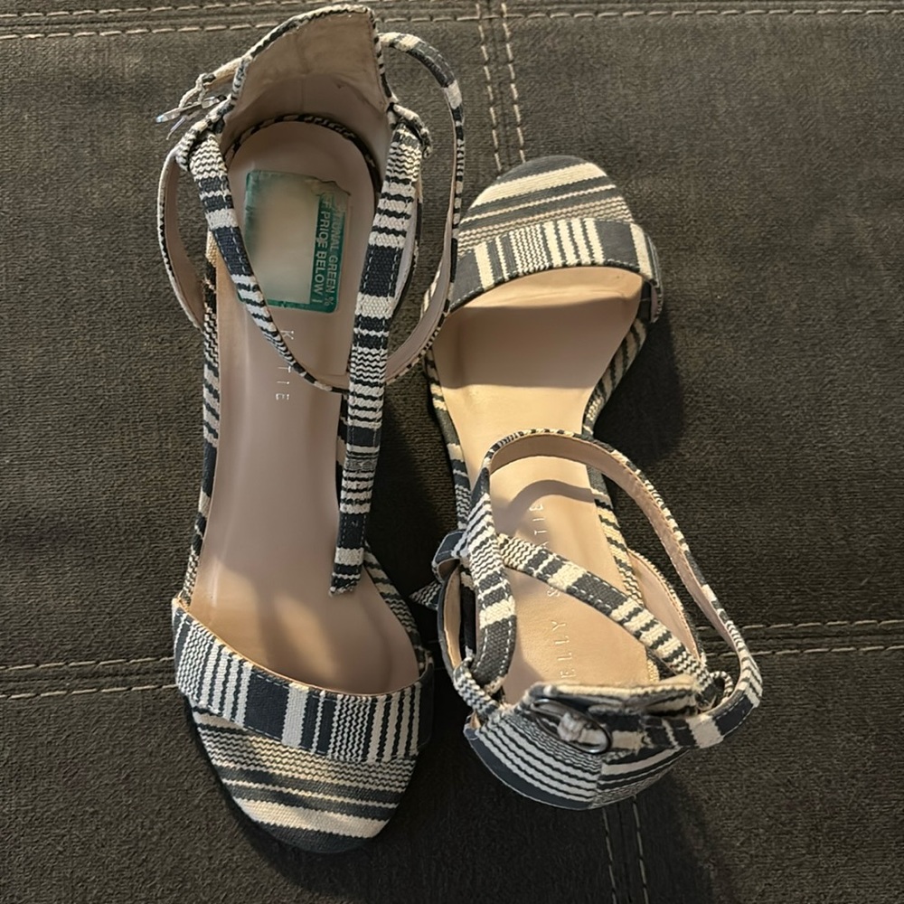 Wedge heeled Kelly and Katie heels.